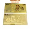 Tiền Hình Con Mèo Macao 100 Mạ Vàng Plasitc (Mẫu 1) - anh 1