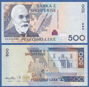 albania500leke2007unc