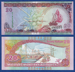 maldives20rufiyaa2008unc