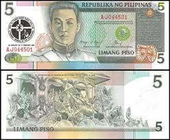 philippines5piso1991unc