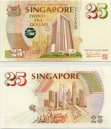 singapore25dollar1996unc