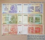 Bộ 3 Tờ Zimbabwe 80 Tỷ Lì Xì Tết