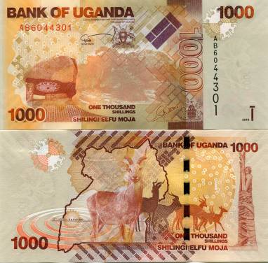 Tiền Hình Con Dê Uganda 1000 Shilling