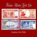 Bộ 4 Tờ Tiền Thuận Buồm Xuôi Gió