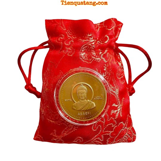 Tiền Xu Hình Phật Thích Ca Nepal
