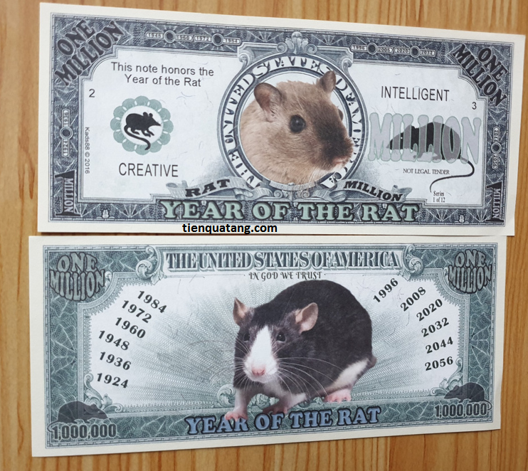 Tiền 1 Triệu Đô Hình Con Chuột Lì Xì 2020