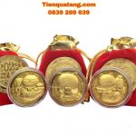 Tiền Xu Con Mèo Vàng 24k Tặng Kèm Túi Gấm 2023