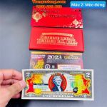 Tiền 2 Đô Hình Con Mèo Vàng Quý 2023 May Mắn (Mẫu 2)