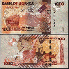 Tiền 1000 Uganda - anh 1