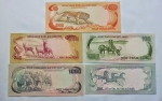 Bộ Tiền VNCH 50 100 200 500 1000 Dong 1972 Bộ Thú