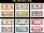 Bộ tiền Việt Nam 5 Hao 1 5 10 20 50 Dong 1976