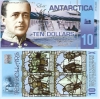 VH 2 : Nam Cực - Antarctica 10 dollar 2011 UNC polymer - anh 1