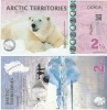 VH 4  : Bắc Cực - Arctic 2 1/2 Polar Dollars 2013 UNC Polymer - anh 1