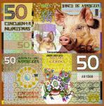 Tiền Con Heo Úc Kỉ Niệm 50 Numismas 2019 Kỷ Hợi